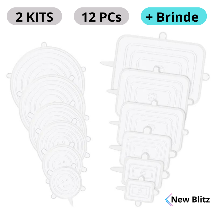 Promoção Natal + 2 Kits Tampas de Silicone + Brinde Exclusivo