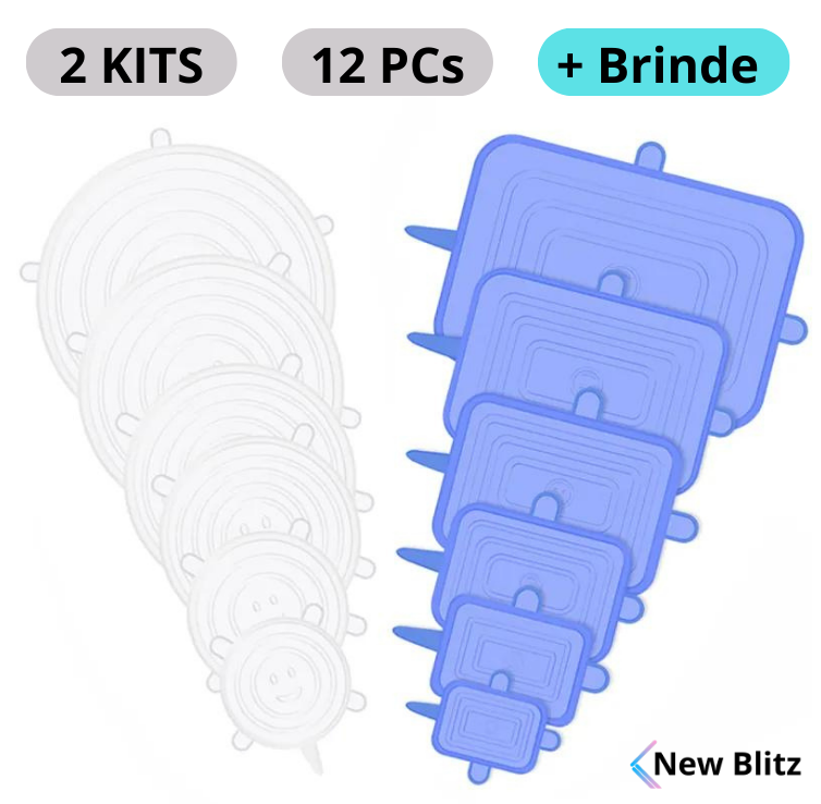 Promoção Natal + 2 Kits Tampas de Silicone + Brinde Exclusivo