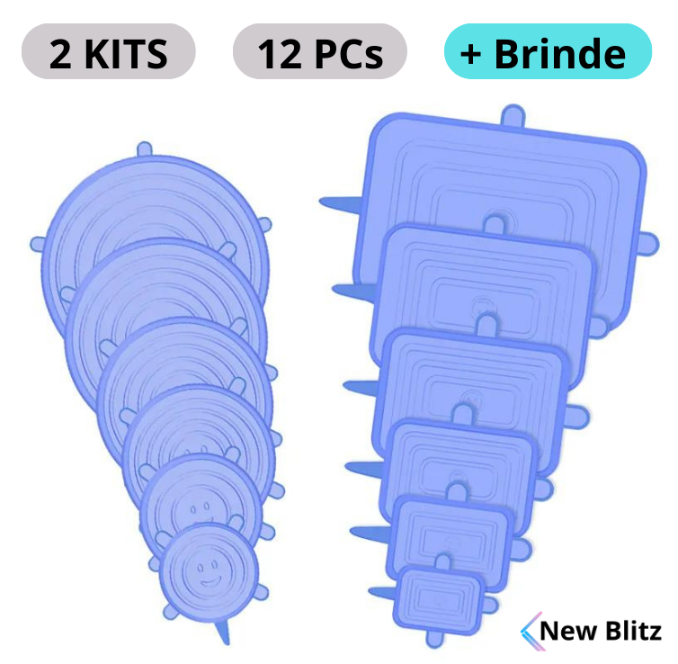 Promoção Natal + 2 Kits Tampas de Silicone + Brinde Exclusivo