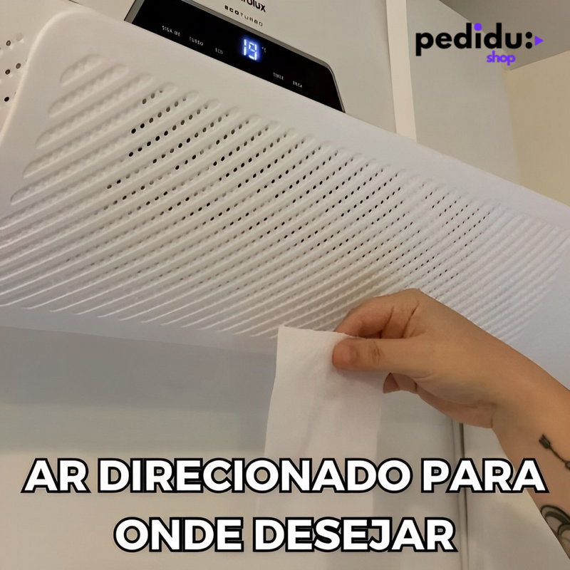 Defletor de Ar Condicionado Pedidu Ajustável - ÚLTIMAS UNIDADES