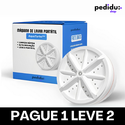 Maquina de Lavar Roupas AquaTurbo™ [PAGUE 1 LEVE 2]