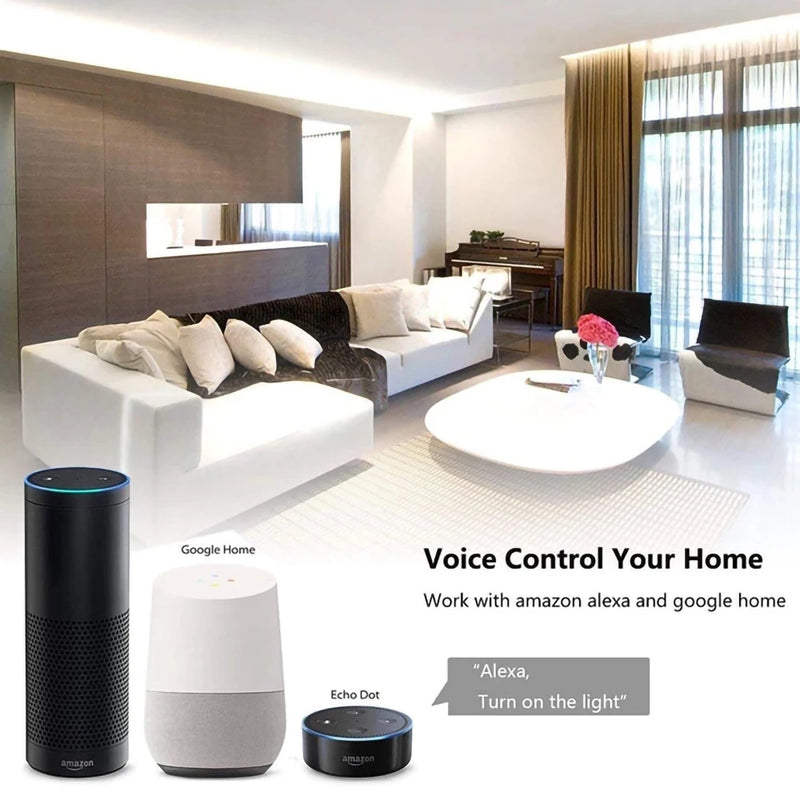 Interruptor Inteligente Wi-Fi TecHome! Smart - Alexa, Google, iOS, Android