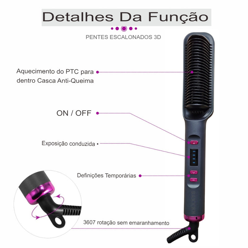 Escova Hair Liss® 5 em 1